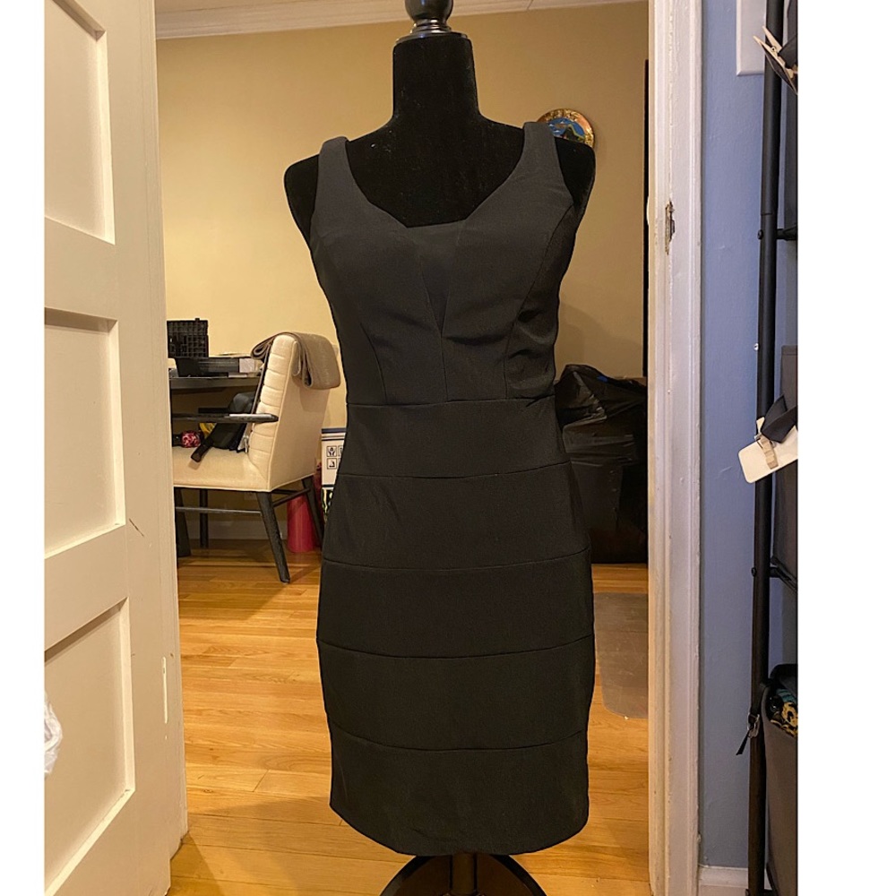 Black bandeau dress